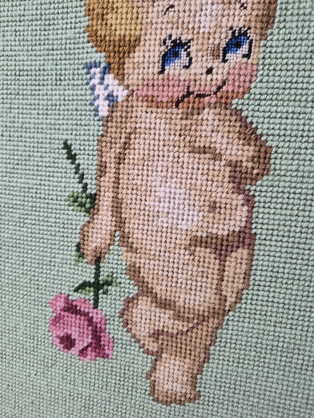 Vintage Kewpie Needlepoint - Picture 3 of 7